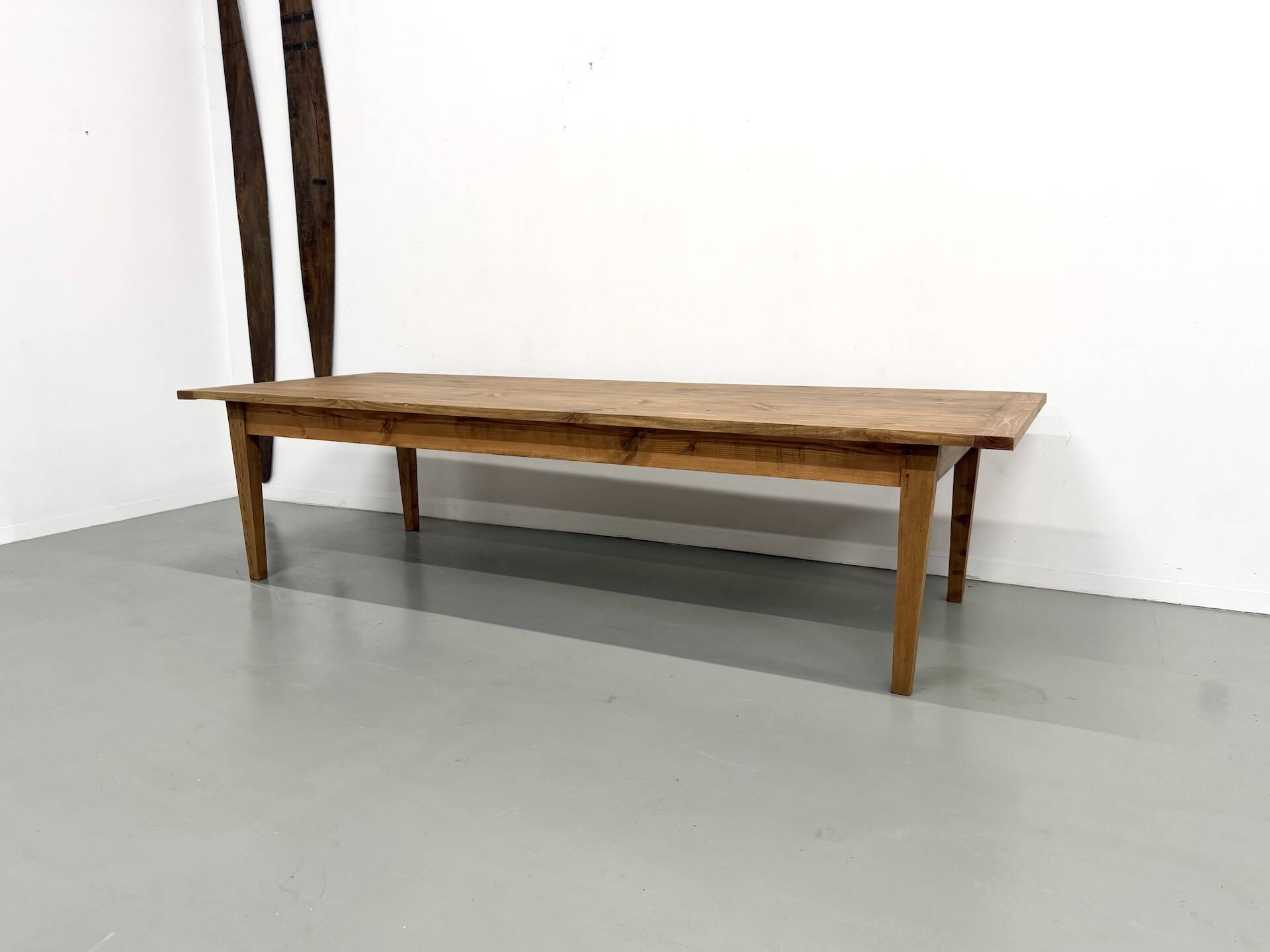 Monumental XXL Pine Farmhouse Table (3.20m) – 1970s