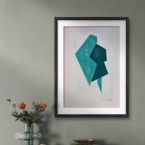 Original minimalist geometric painting