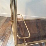Dessert bar on brass wheels and gold metal