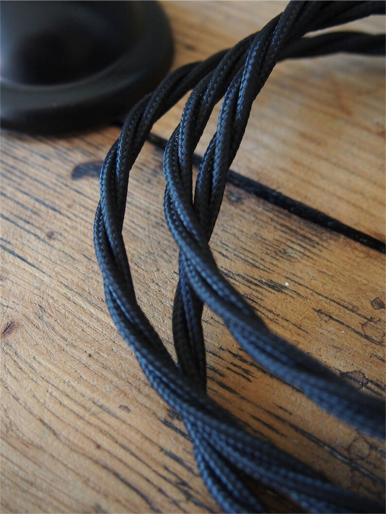 Daybat enamelled black industrial lamp