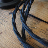 Daybat enamelled black industrial lamp