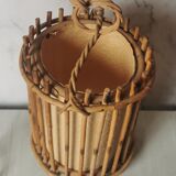 Vintage bamboo and rattan suspension