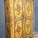 Curved wardrobe painted with floral decoration - late 19th century - Venetian style/XV