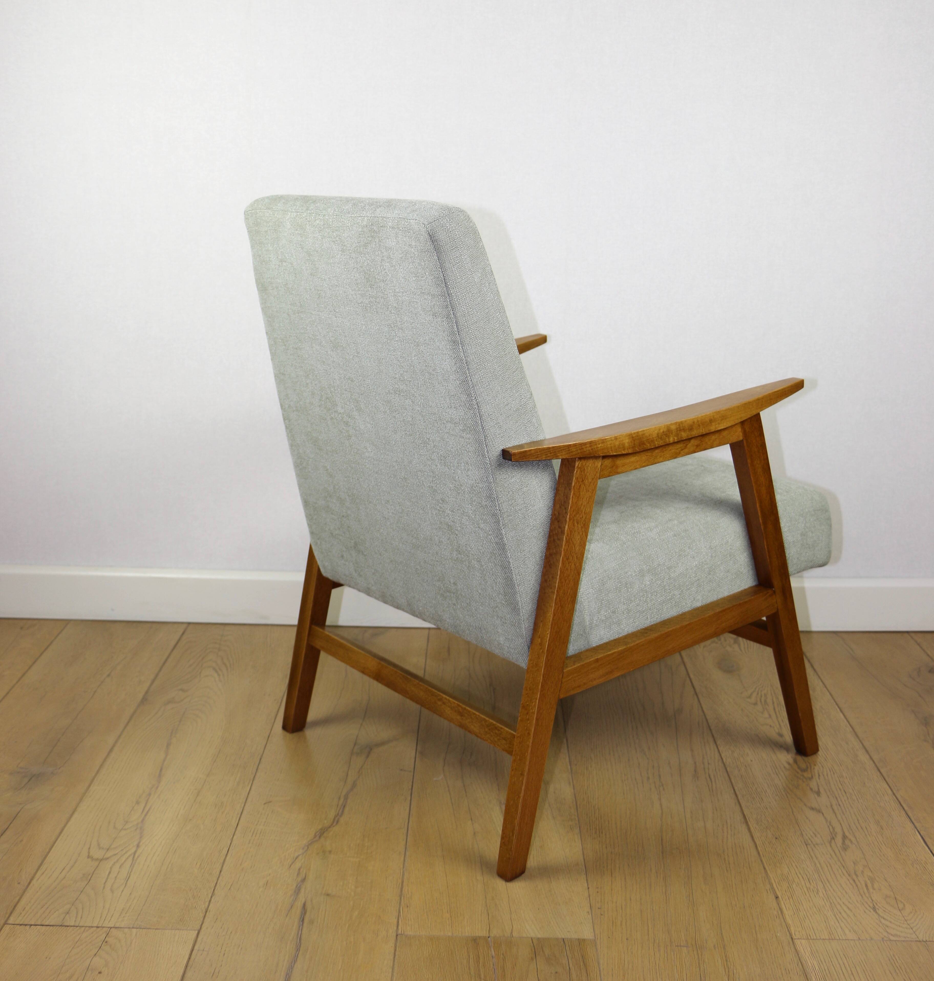 Vintage light green easy chair, 1970s