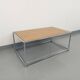 Table basse vintage style USM en mélaminé et métal chromé