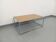 Table basse vintage style USM en mélaminé et métal chromé