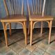 Paire de  chaises bistrot Baumann