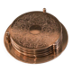 Set de sous-verres en alpaga avec support