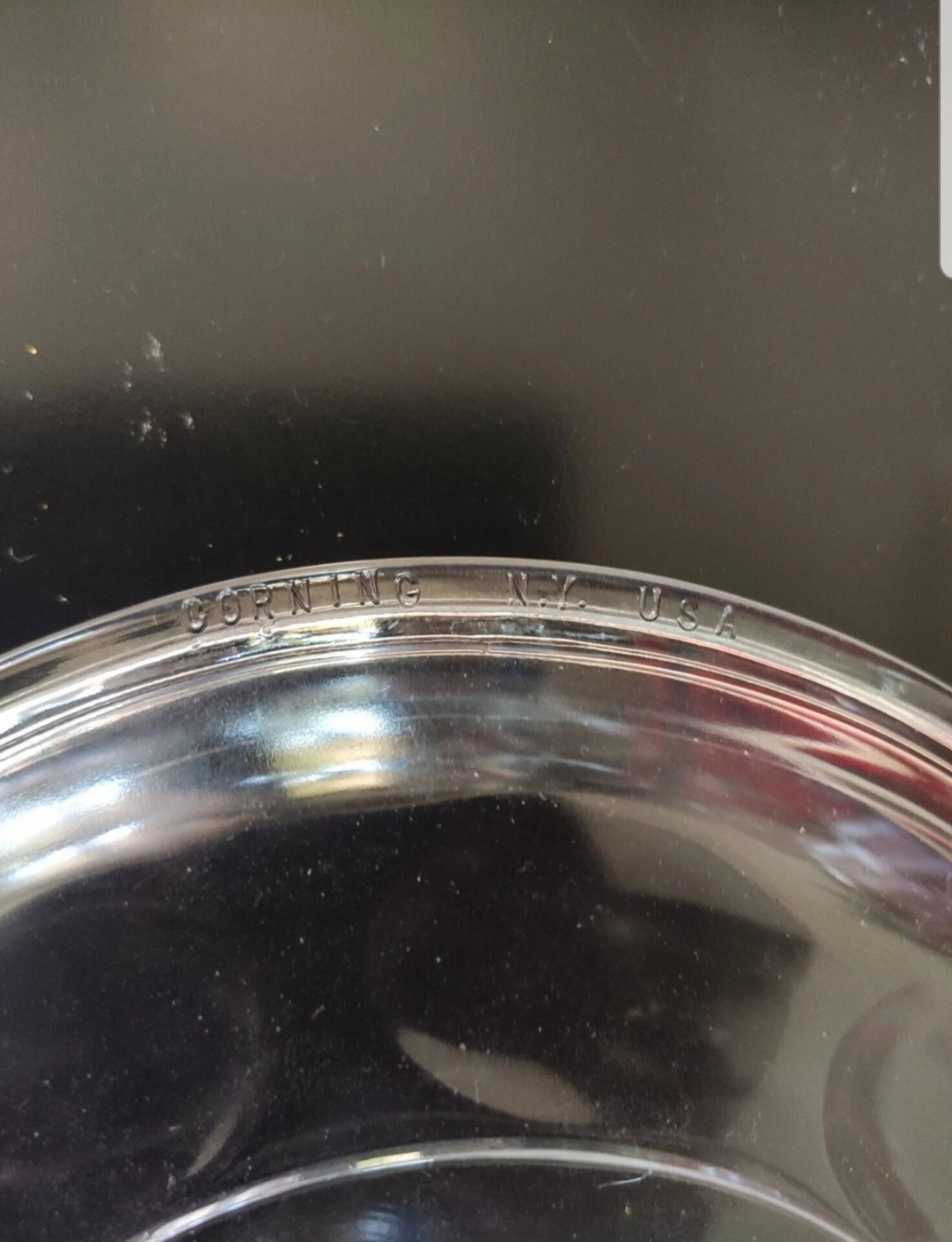 Glass salad bowl + lid