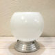 White glass globe ceiling light