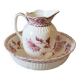 Creil and Montereau 19th century toilet set - Rare Chrysanthème model