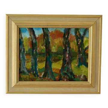 À travers les arbres par Gustav