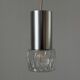 Glass ceiling light with a metal frame, 1960s, Germany
