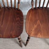 Series of 4 chairs signed Baumann model “Tacoma” from the 60s.