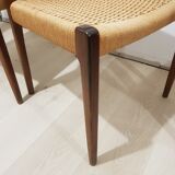 Série 4 chaises palissandre