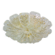 Splendid large size Italian Murano glass yellow and transparent ceiling light