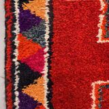 Vintage turkish  tribal runner 350x90 cm veg dye wool rug tribal, handmade