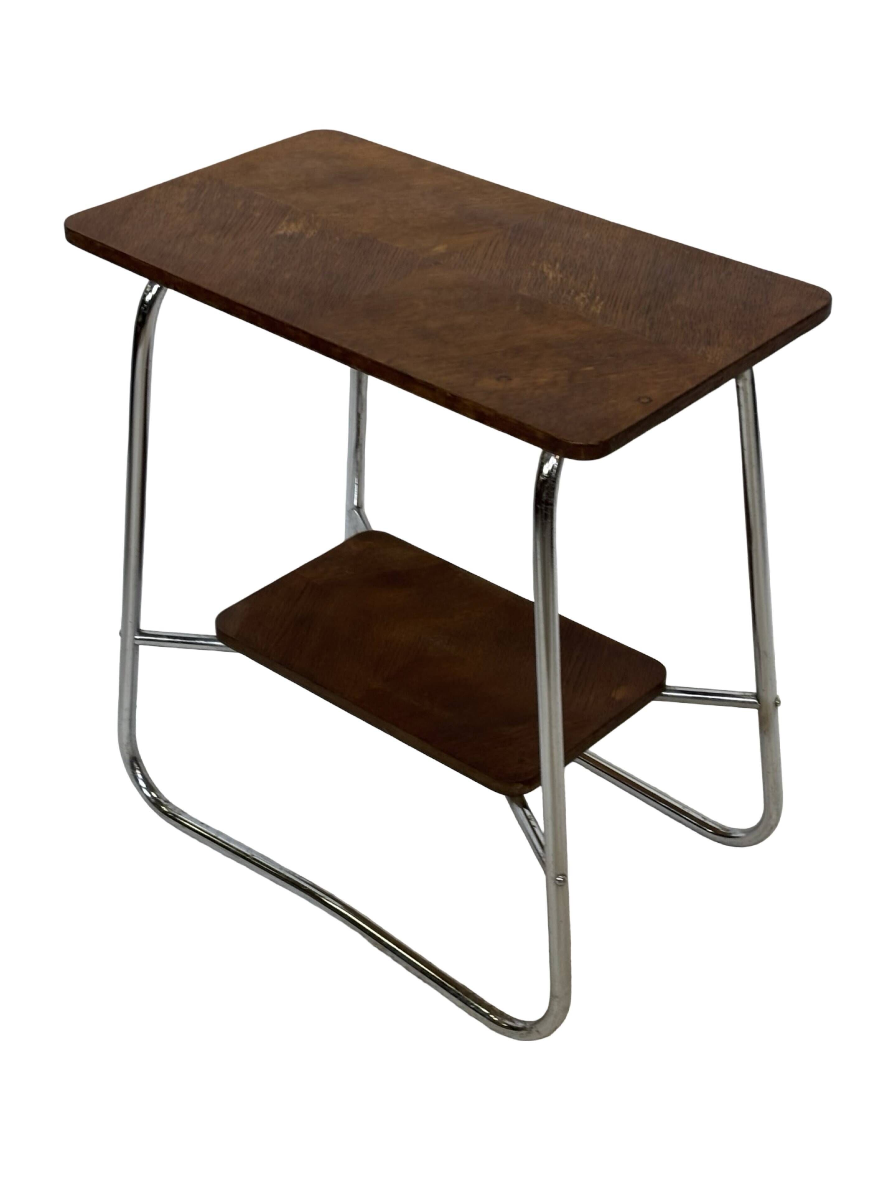 Vintage Art Deco / Bauhaus Style Side Table 60s