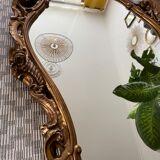 Vintage mirror golden shell 95x64