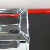 Cube/ Square shaped crystal ashtray Sevres France