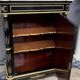 Napoleon III style commode, decorated with brass marquetry and gilded bronze mounts.