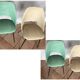 3 chaises tonneau années 50/60 skaï
