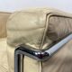 White leather club chairs LC2 by Le Corbusier for Cassina