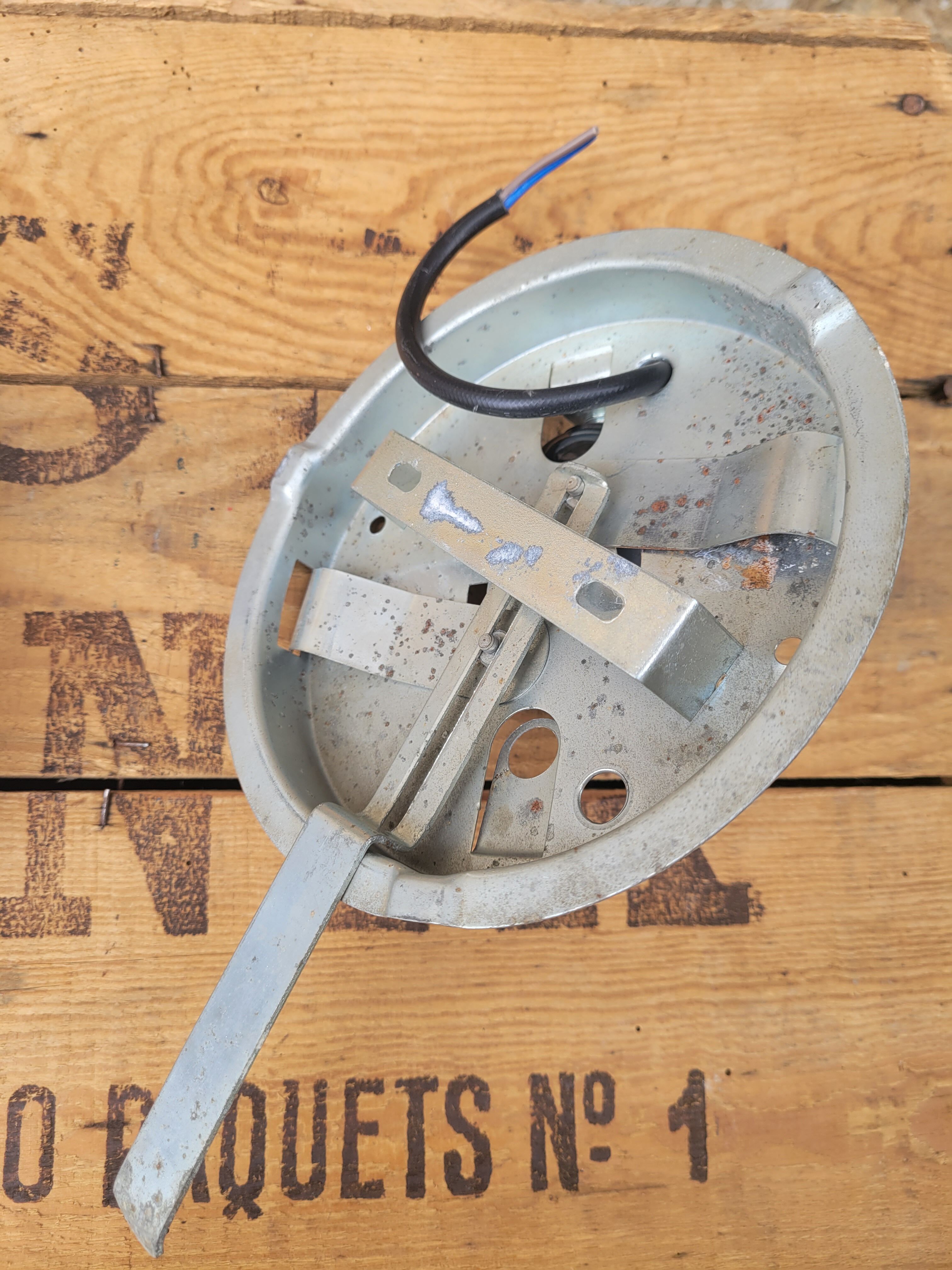 Half-globe opaline ceiling light