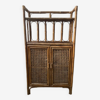 Rattan bamboo stand shelf