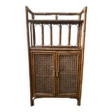 Rattan bamboo stand shelf