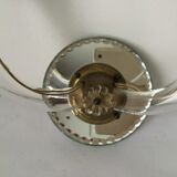 Pair of glass and mirror sconces