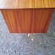 Scandinavian style mahogany 60s desk 7 drawers
