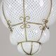 Amazing Large Venetian Lantern in Murano Reticello Glass, 1940s