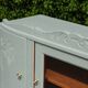 Art Deco sideboard in solid wood – Verdigris – 140 cm