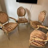 2 Pairs of Louis XVI period armchairs