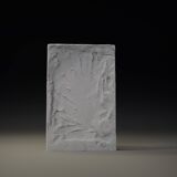 Plaster bas-relief of an acanthus leaf