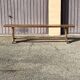 Solid wood bench, French artisanal craftsmanship.
