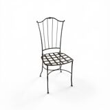 6 handcrafted wrought iron Provençal chairs