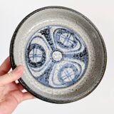 Vintage Søholm Denmark blue stoneware ceramic mid-century bowl