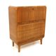 Scandinavian secretary in elm, Swedish modern, Sweden, 1940.