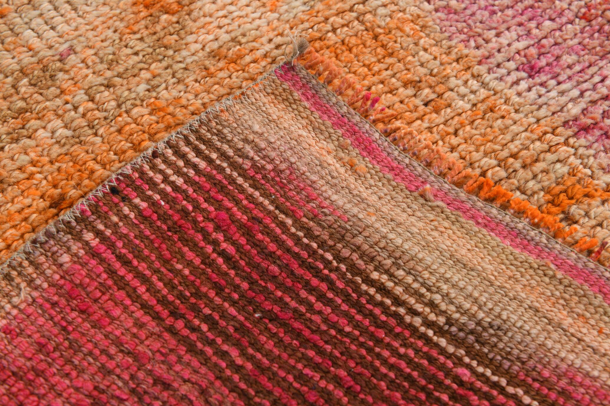 3x10 Peach & Red Vintage Runner Rug, 93x310Cm