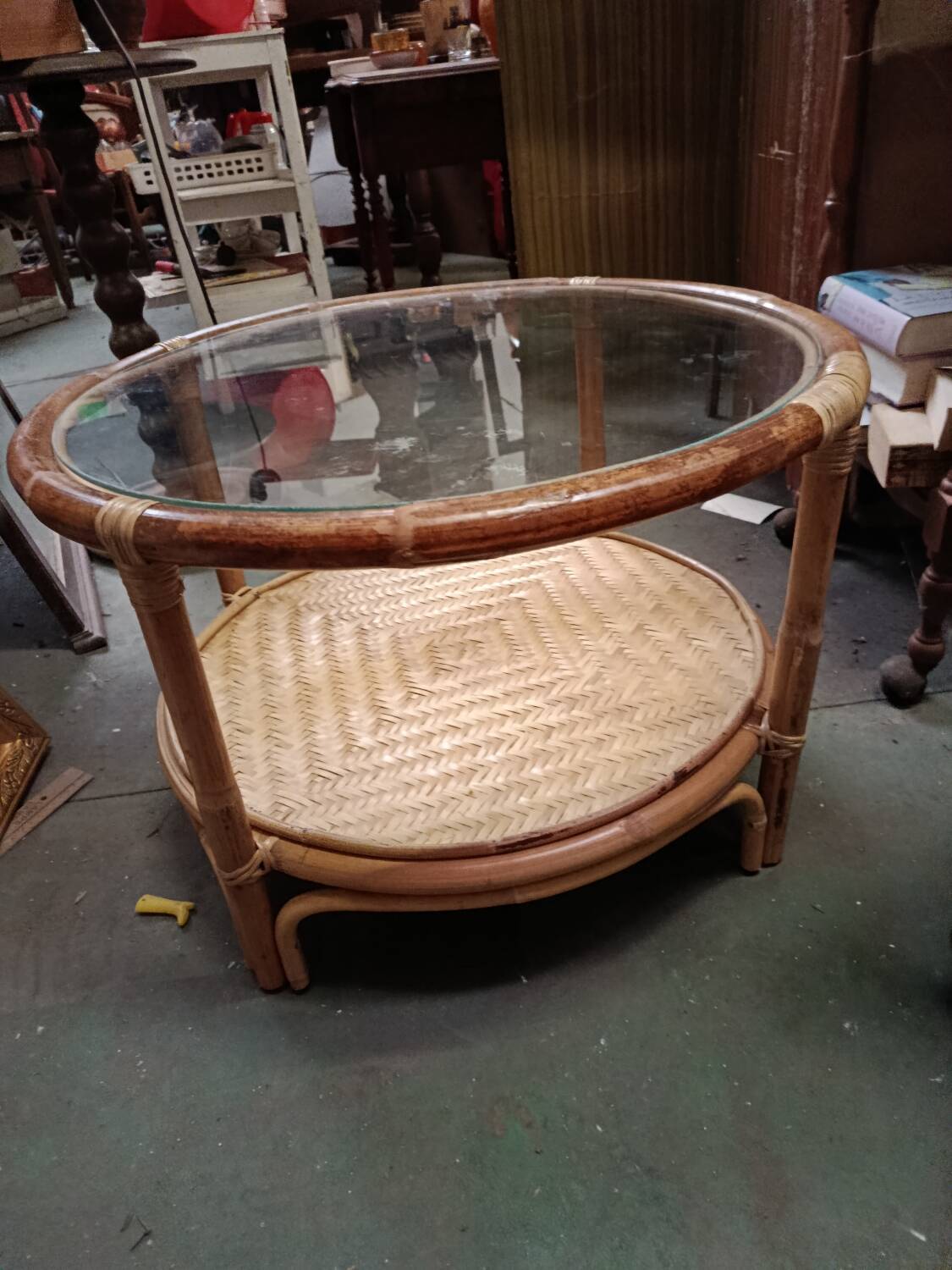 Rattan table
