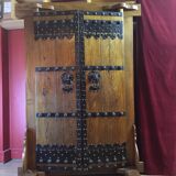 Of entry door Vietnamese Chinese wooden massif beginning of the 20 th