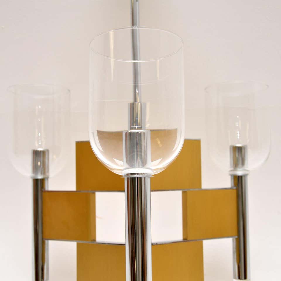 Suspension designed by Gaetano Sciolari, made in Italy. 1970