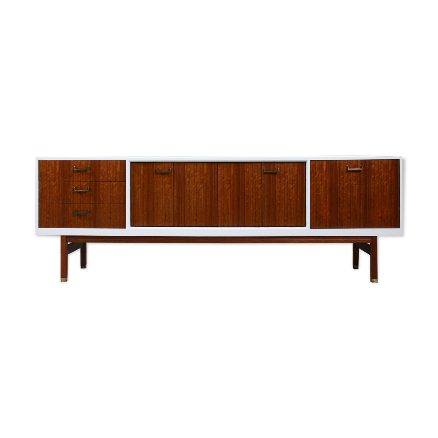 White lacquered long sideboard G Plan, 1960’s