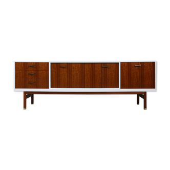 White lacquered long sideboard G Plan, 1960’s