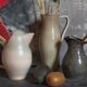 Potter's pitcher Art-popular in old enamelled earth
