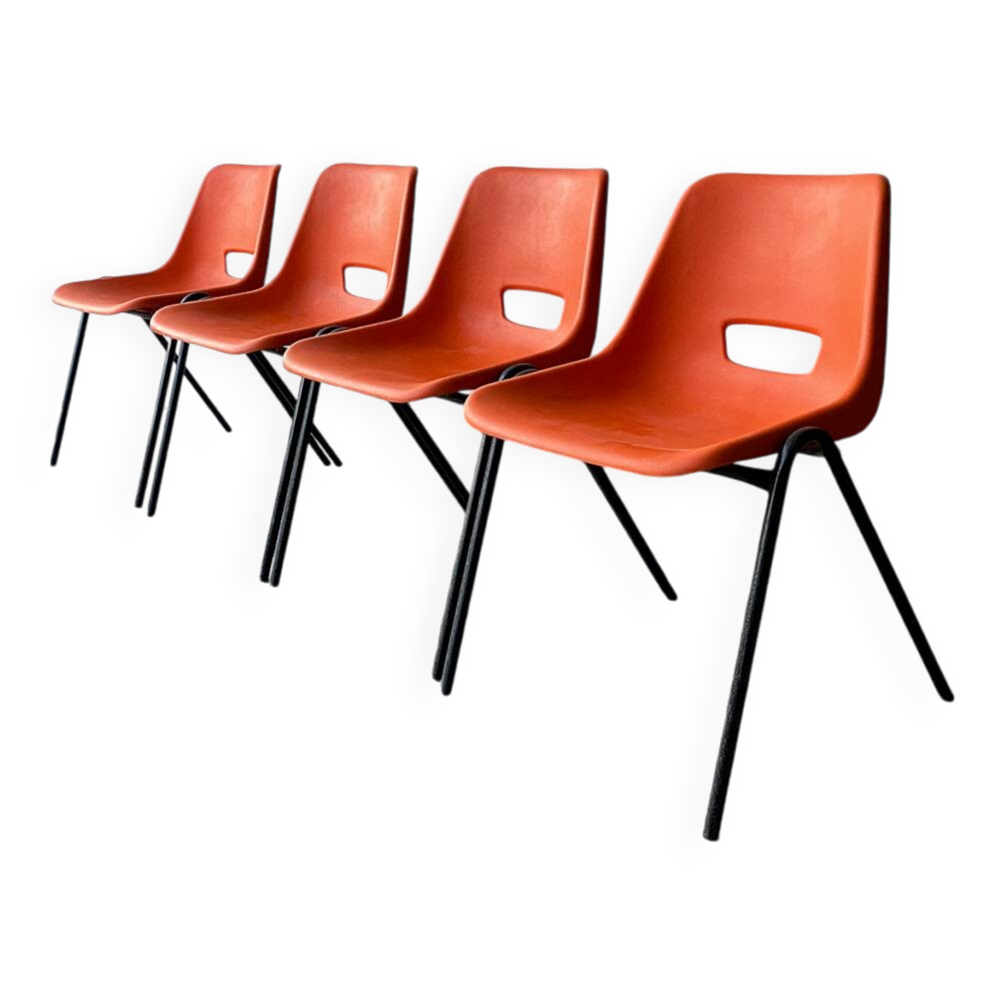 1960s Mid-Century modern dining set by Schreiber Furniture and AB tubular Products