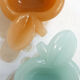 Pair of Apple opalin ashtrays