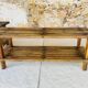 Pair of vintage side tables with 2 shelves